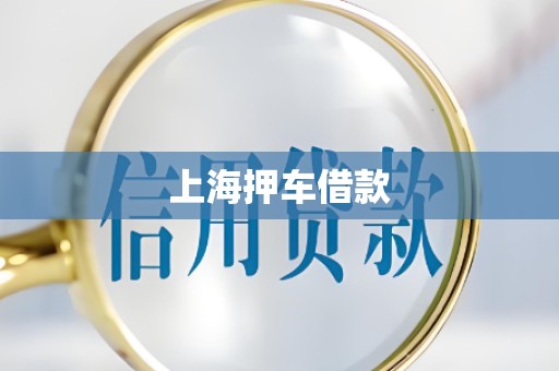 上海押车借款 上海押车借款
